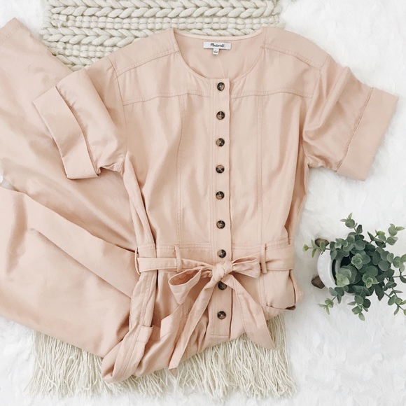 Madewell Pants - Madewell Top-Stitched Coverall Jumpsuit